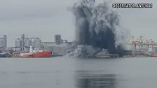 ルーマニアの港で水上ドローンが爆発 ウクライナ側「ロシアの妨害電波でドローンが制御失い自爆」