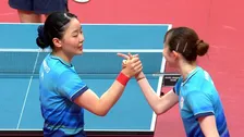 張本＆早田の“みわひな”ペアが銀メダル　中国ペアにストレート負け喫し60年ぶり金ならず　第1Gはまさかの0ー11【アジア大会】