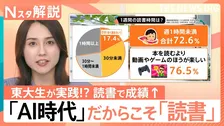 “読書時間ゼロ”が2割…急速に進む子どもの「読書離れ」 1分で読める伝記や東大生の没頭体験から学ぶ「読書習慣」の作り方【Nスタ解説】
