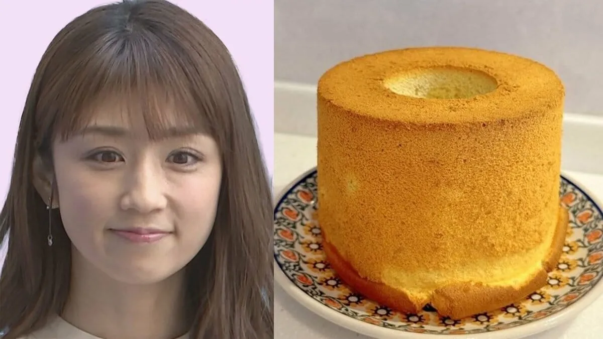 【 小倉優子 】　「ふわふわに焼けました」「久しぶりに作れて嬉しかったぁ！」久々のお菓子作りに満足　夏休み初の手作りバナナシフォンケーキを披露
