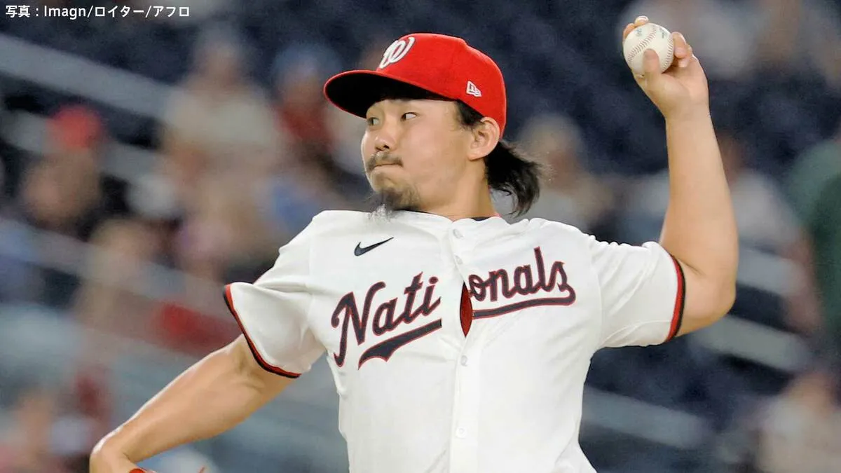 小笠原慎之介、わずか4球で待望のメジャー初勝利 ！ 大谷翔平のライバル、シュワーバーを空振り三振