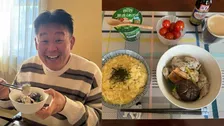 【花田虎上】　誕生日の贈り物「今井のうどんすき」を朝食にアレンジ　「お腹がいっぱいだったので今日に回しましたがこれが美味しいんです」こだわりのおじやとつみれ汁を公開