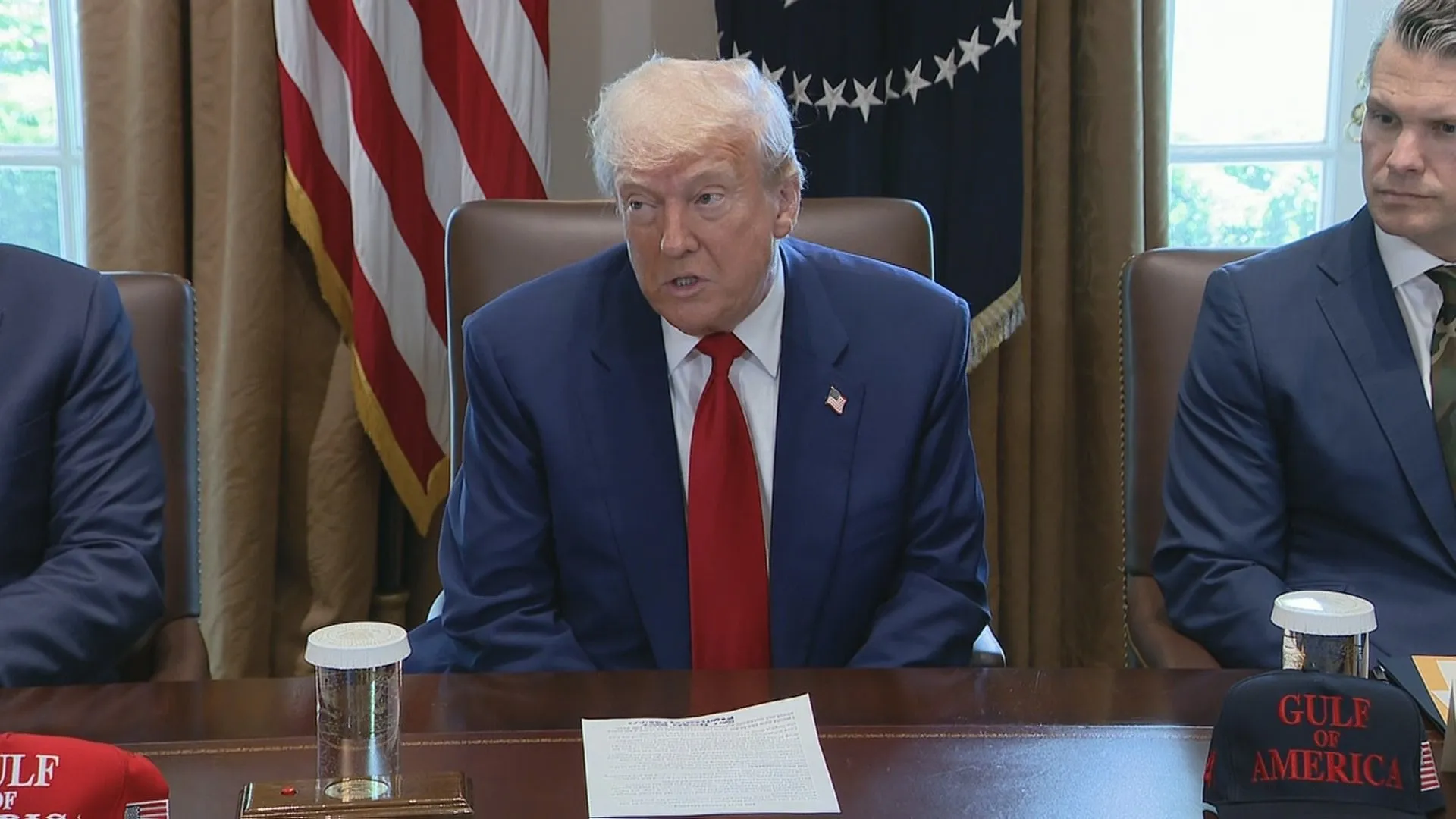 トランプ大統領　マイナス成長は「バイデンのせい」　GDP3年ぶりマイナス成長で