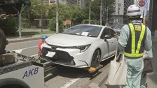 千葉豪雨から6日　千葉市内の幹線道路上の放置車両残り約100台に　きょう中に撤去目指し作業進む