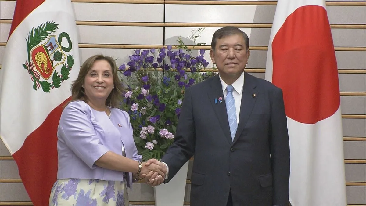 石破総理　ペルーのボルアルテ大統領と会談　鉱物の安定供給に向けた協力推進などで連携強化