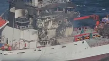 黒海で再び民間の船舶が炎上 乗組員7人行方不明「無人機による攻撃」 2日前にも11人が行方不明に