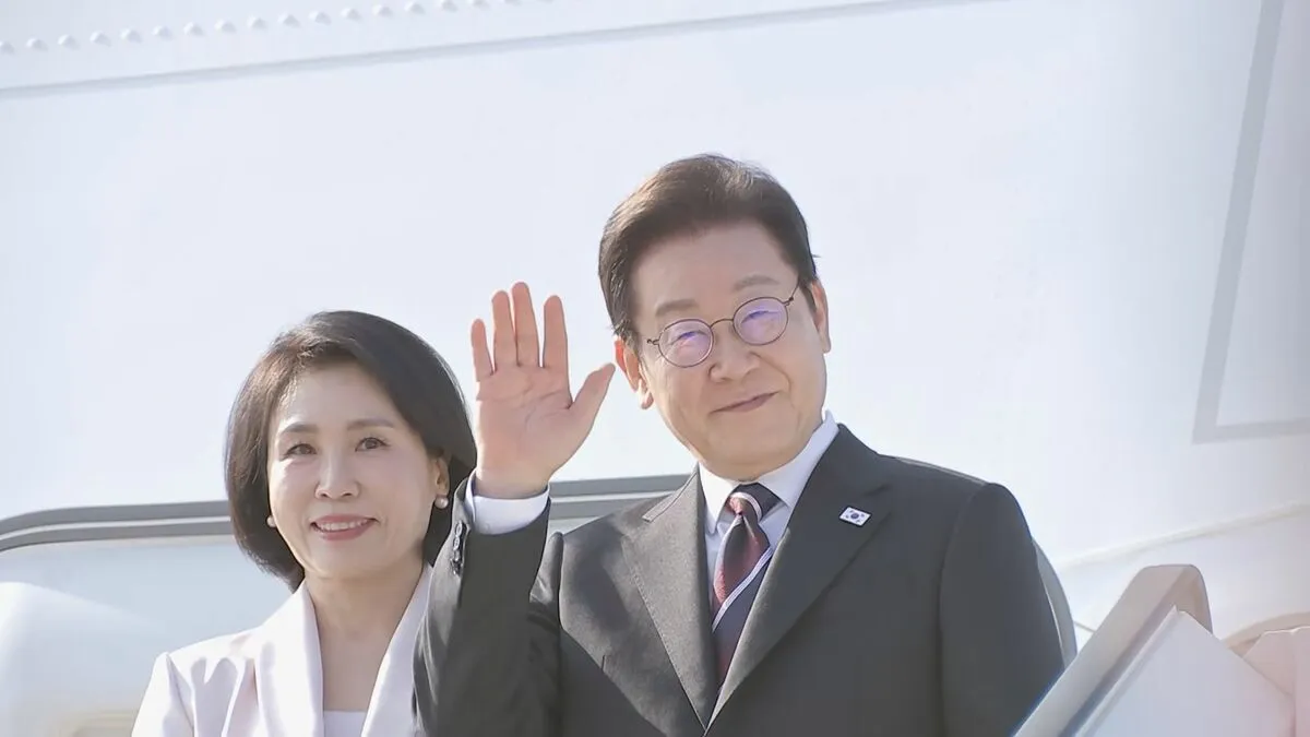 【速報】韓国・李在明大統領、25日の米韓首脳会談に向け日本を出発