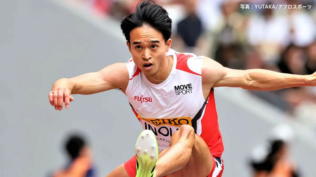 男子400mハードル 井之上駿太 50秒02で銅メダル、前半トップの好走も後半ペースダウン それでも粘りの走り【陸上・アジア選手権】
