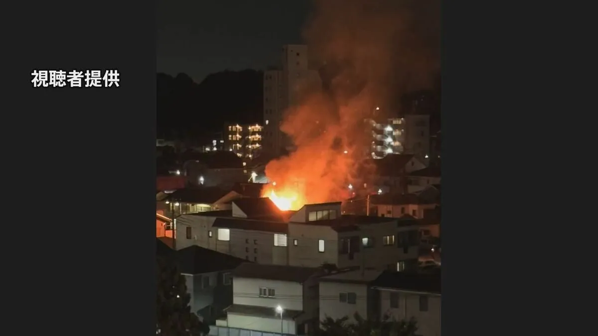 千葉・松戸市の2階建てアパートで火事　年齢不明の男性が死亡　住人の1人と連絡取れず