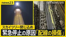 スカイツリーのエレベーター“閉じ込め”原因は「内部配線の損傷」 安全確認し26日からは営業再開【news23】
