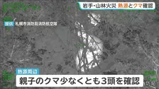 熱源3か所、親子のクマ3頭も確認　岩手・大槌町の山林火災　地上からの消火隊投入は困難　海岸線近くを消火へ