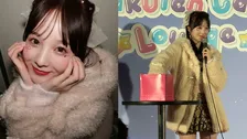 【 本田紗来 】　“ガルアワ”でトークショー出演　ボードやうちわに「沢山見えました幸せです」　「髪の毛染めたのだけど気づいた？」新ヘアカラーも披露