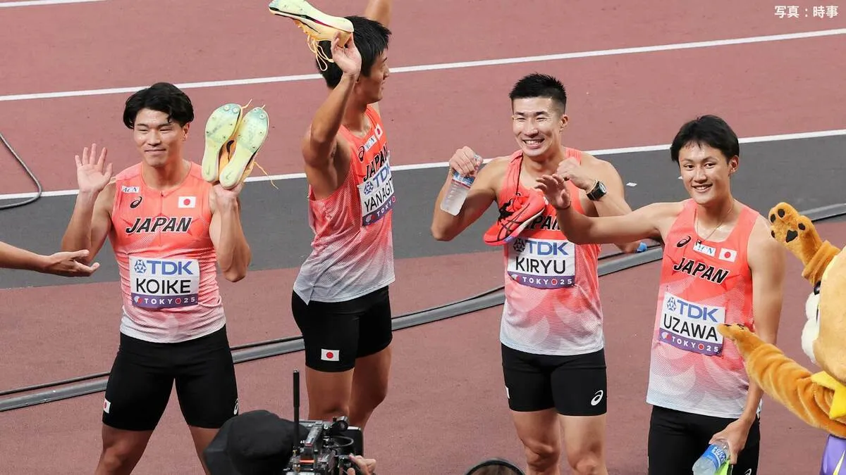 男子4×100mリレー、桐生祥秀「バトンパスしっかり修正すればいける」鵜澤「メダル見せたい人いっぱいいる」【世界陸上】
