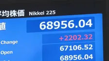 日経平均 一時2200円超値上がりで6万8000円台回復　AI・半導体関連に買い注文　8月中旬以来約1か月半ぶり