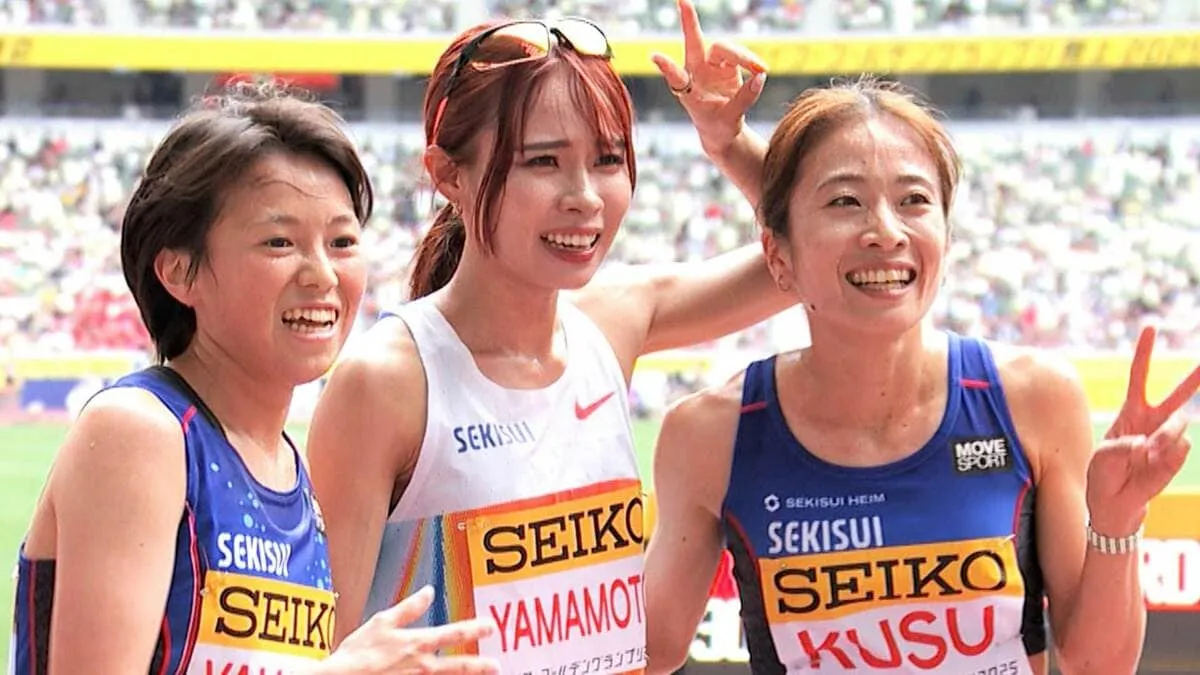 女子3000m 山本有真が自己ベスト更新で3位の力走 ！ 田中希実はペースメーカーでレース先導【陸上セイコーGGP】