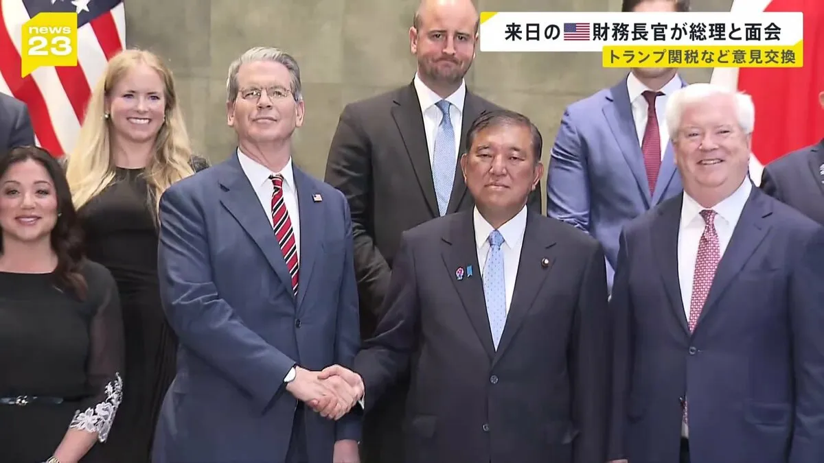 石破総理と面会したベッセント財務長官　SNSに“双方にとって良い貿易協定で合意に至る可能性”　