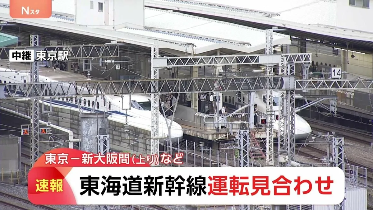 【速報】東海道新幹線　三島～新富士間で沿線火災　下り東京～静岡、上り新大阪～東京で運転見合わせ　再開めどわからず