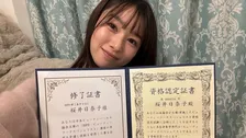 【 桜井日奈子 】　美容栄養学の2資格を取得　「勉強したことを活かして、美を磨いていきたいと思います」
