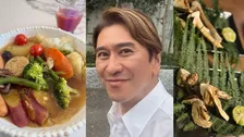 【 川﨑麻世 】　映画ロケで“超大先輩”と再会　夜は秋の味覚・松茸＆ピザに舌鼓　翌朝は妻のカロリーリセット飯に感謝
