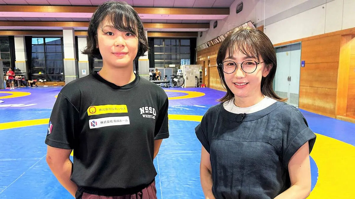 レスリング パリ五輪金・藤波朱理を唐橋ユミキャスターが単独取材「必ず優勝できるように」“史上初”に挑む21歳に迫る