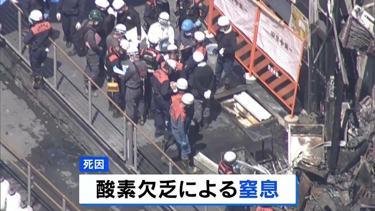 大阪・道頓堀ビル火災　消防隊員2人の死因は「酸素欠乏による窒息」 