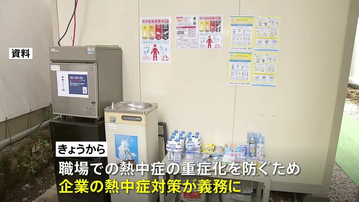 職場での熱中症対策が6月1日から義務化 死亡者は年間30人以上 対策怠ると罰則も