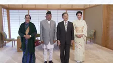 天皇皇后両陛下　ネパール大統領夫妻と面会　1987年のネパール訪問時を振り返り　大統領夫妻は日本との外交関係樹立70周年にあわせて来日