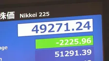 【速報】日経平均株価 一時5万円割り込む　一時2200円超安　米テック企業が株安で　ソフトバンクGやアドバンテストが大幅下落