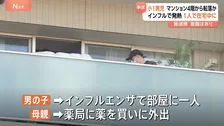 小1男児がマンション4階から転落か　男児はインフルエンザで、母親が薬局に行き1人だったか　搬送時意識あり　東京・杉並区　警視庁