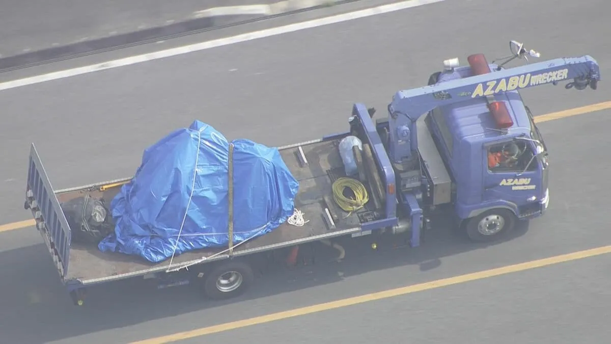 【速報】八潮道路陥没　トラック運転席部分の地上引き上げが完了　発生100日あまりで捜索搬出に一区切り　復旧作業本格化へ