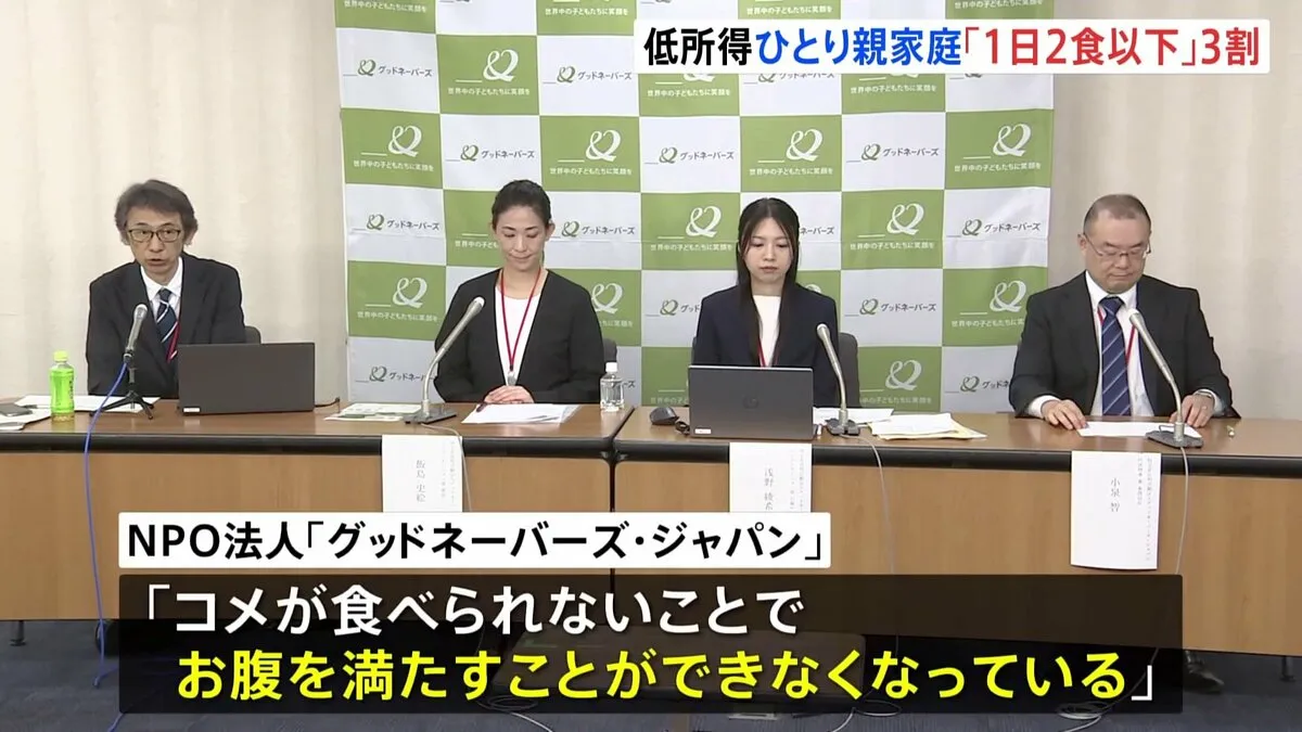 給食のない夏休み 「1日2食以下」の子どもは低所得ひとり親家庭の3人に1人　コメの価格高騰で「お腹が満たせなく」