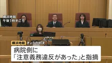 “医療ミス”で子宮の摘出を余儀なくされたとして病院側を訴えた女性（57）の裁判　病院側に約1600万円の支払い命じる　横浜地裁