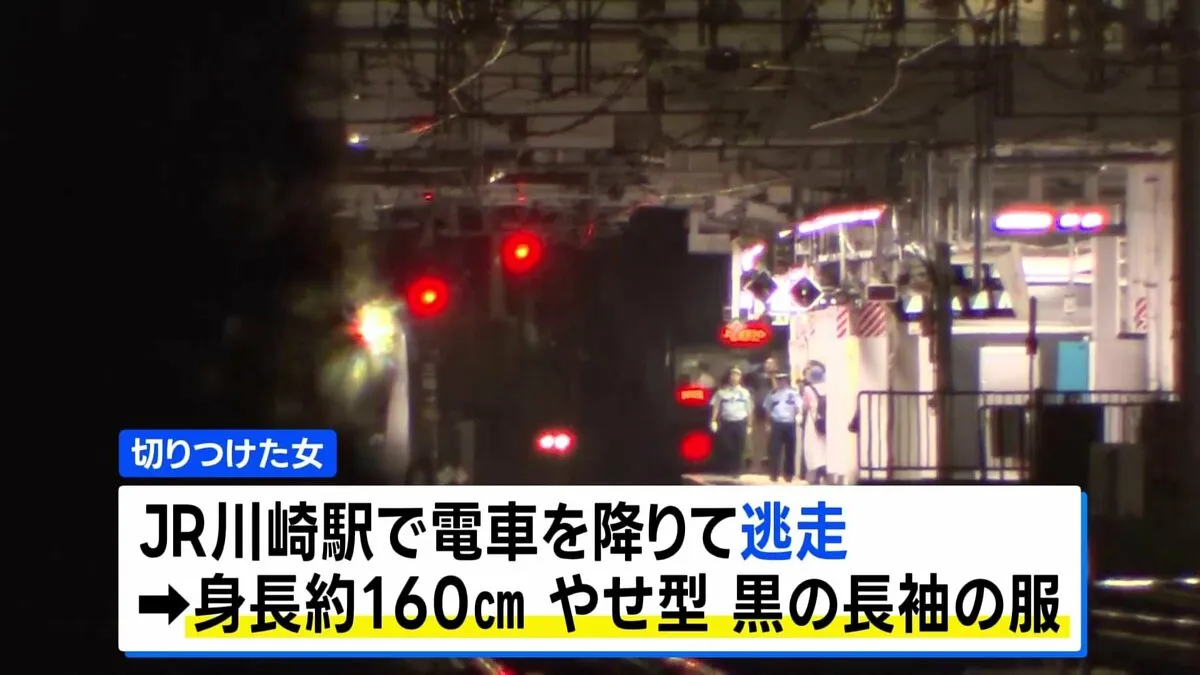 「面識がない女に腕を切られた」電車内で女が女性を切りつけて逃走　JR川崎駅付近を走行中の東海道線