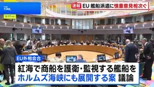 EU外相会合 ホルムズ海峡への艦船派遣に慎重な意見相次ぐ