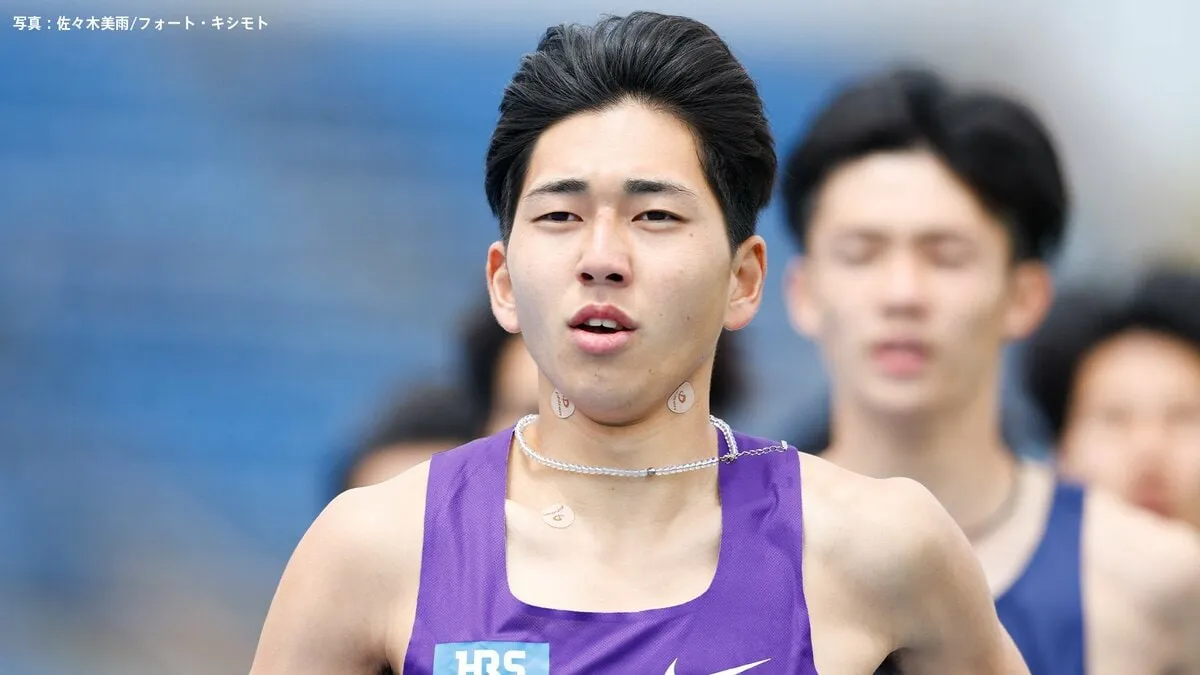 男子800ｍ予選、落合晃が1分46秒24の全体トップで決勝進出　最後の直線で混戦抜け出す【アジア選手権】