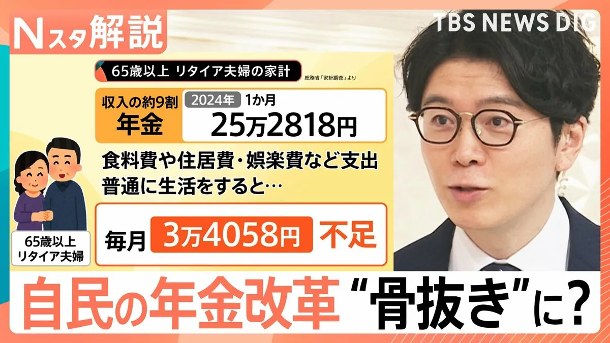 “年金改革法案”国会提出へ 骨抜き批判も本当に安心？ 氷河期世代の大量退職で何が？【Nスタ解説】