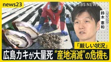 冬の味覚“広島産の生ガキが入荷できない”カキ大量死で“産地消滅”の危機も…鈴木農水大臣が視察「厳しい状況」【news23】