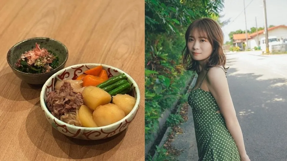 【 秋元真夏 】  “肉じゃがとほうれん草のおひたし” にフォロワー絶賛「お店出して欲しい」【#割烹まなつ】