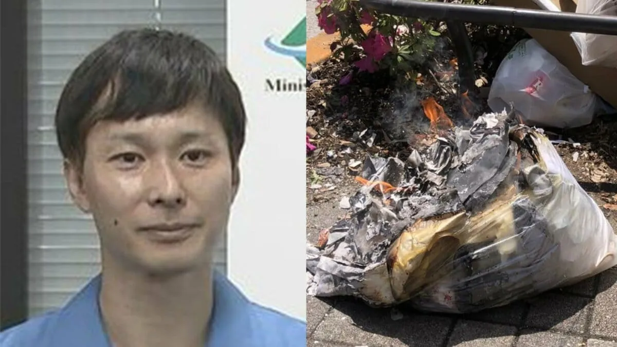 【ごみ清掃芸人】ごみ袋から煙や炎の動画・写真を公開　「いずれもリチウムイオン電池が原因だったようです」【マシンガンズ滝沢】