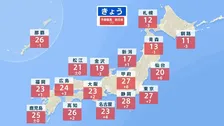 4月なのに関東中心に夏日続出　東京も今年初めての夏日か　西・東日本中心に黄砂飛来の可能性も