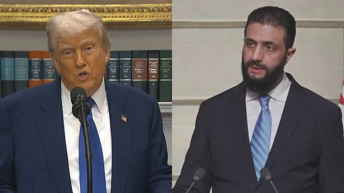 【速報】トランプ大統領とシリア暫定大統領が面会　25年ぶりの首脳接触