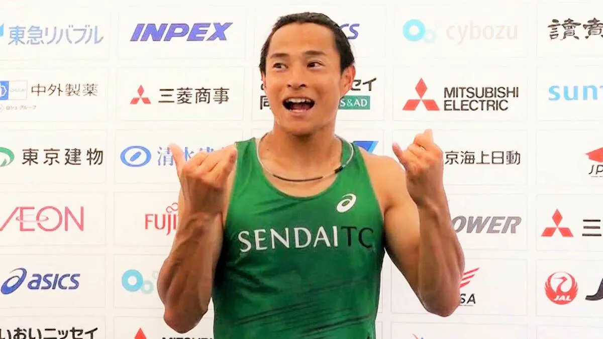 デフリンピック日本代表・佐々木琢磨が貫録の走りで優勝 ！ 「デフリンピックに出る以上は金メダルを獲得したい」【パラ陸上・ジャパンパラ】