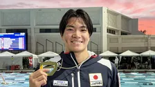 松下知之が金メダル ！ 400個メドレーで日本勢メダル第1号　大会新記録の4分06秒75「良い泳ぎができた」【競泳・パンパシ】