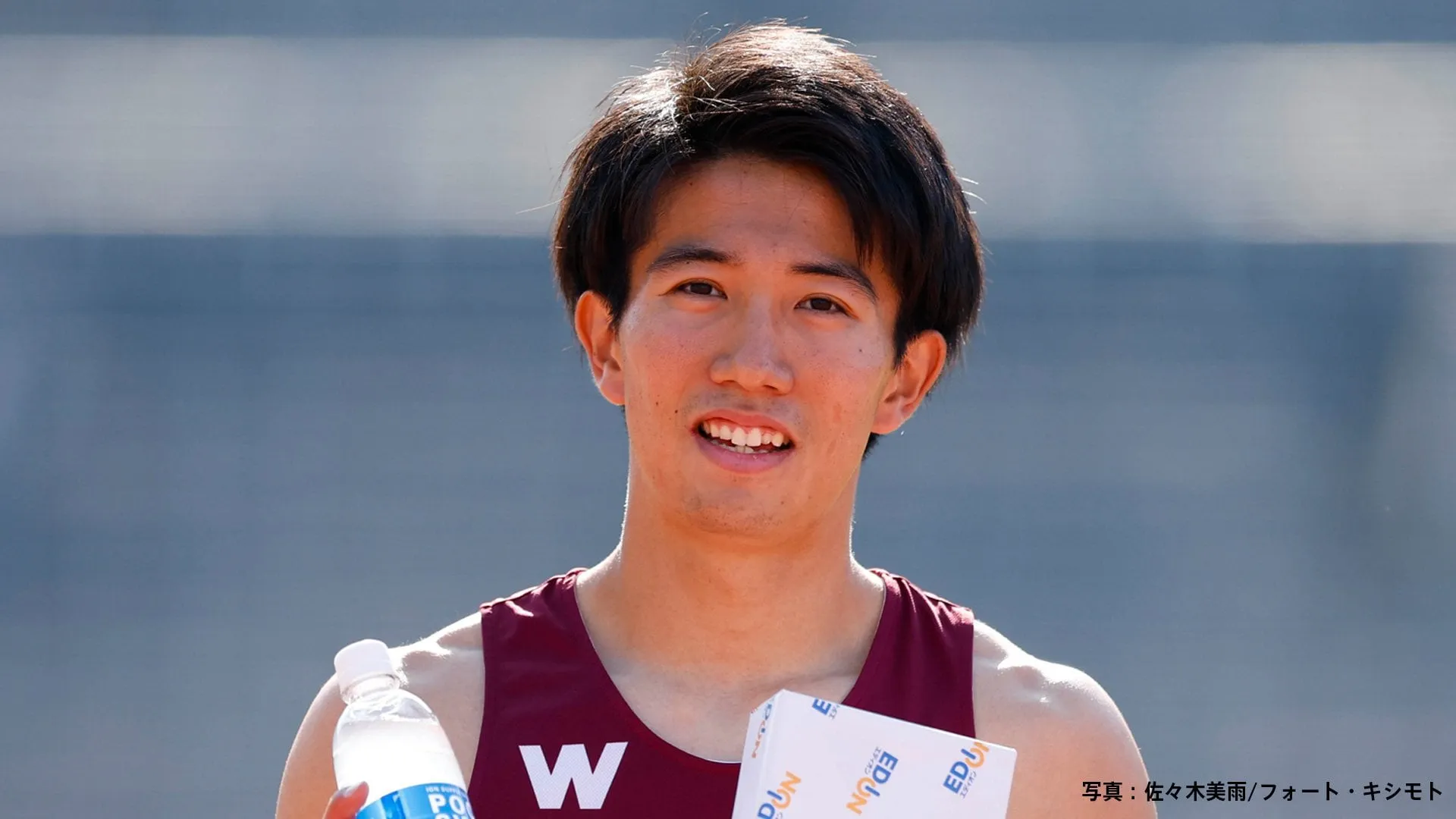 男子100ｍを制した早大主将の井上直紀 東京2025世界陸上代表争いに名乗りを挙げたニューフェイスの信念【織田幹雄記念国際2025】