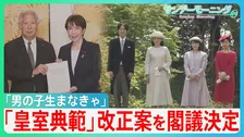“皇族の養子”に男子誕生なら…「皇室典範」の改正案を閣議決定　“皇位継承”規定【サンデーモーニング】
