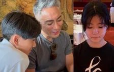 【市川團十郎】『ベネチア映画祭』から帰国　親子でレストラン　そしてまた海外へ「昨日帰国、本日出国。再来週も海外です、、来週は映画公開という事で　日本中を移動です」