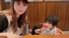 【 中川翔子 】双子のお兄ちゃんと〝ファミレスデビュー〟「お出かけ経験値をかくとくした！」〝次回は双子両方めざしたい〟玉入れも成功