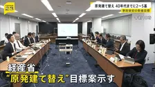 原子力発電所の建て替え 2050年代までに11基以上 国が数値目標 老朽化が課題の原発へ投資を促す狙いも