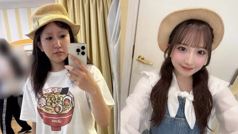 【SKE48】相川暖花さん「メイクしたらいけた」　すっぴんからの変貌にフォロワー沸く「すっぴん公演が観たい」