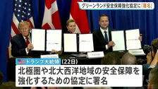 トランプ大統領　デンマークとグリーンランドの安全保障強化協定に署名　2つの軍事施設の設置など米軍のグリーンランド駐留拡大を認める